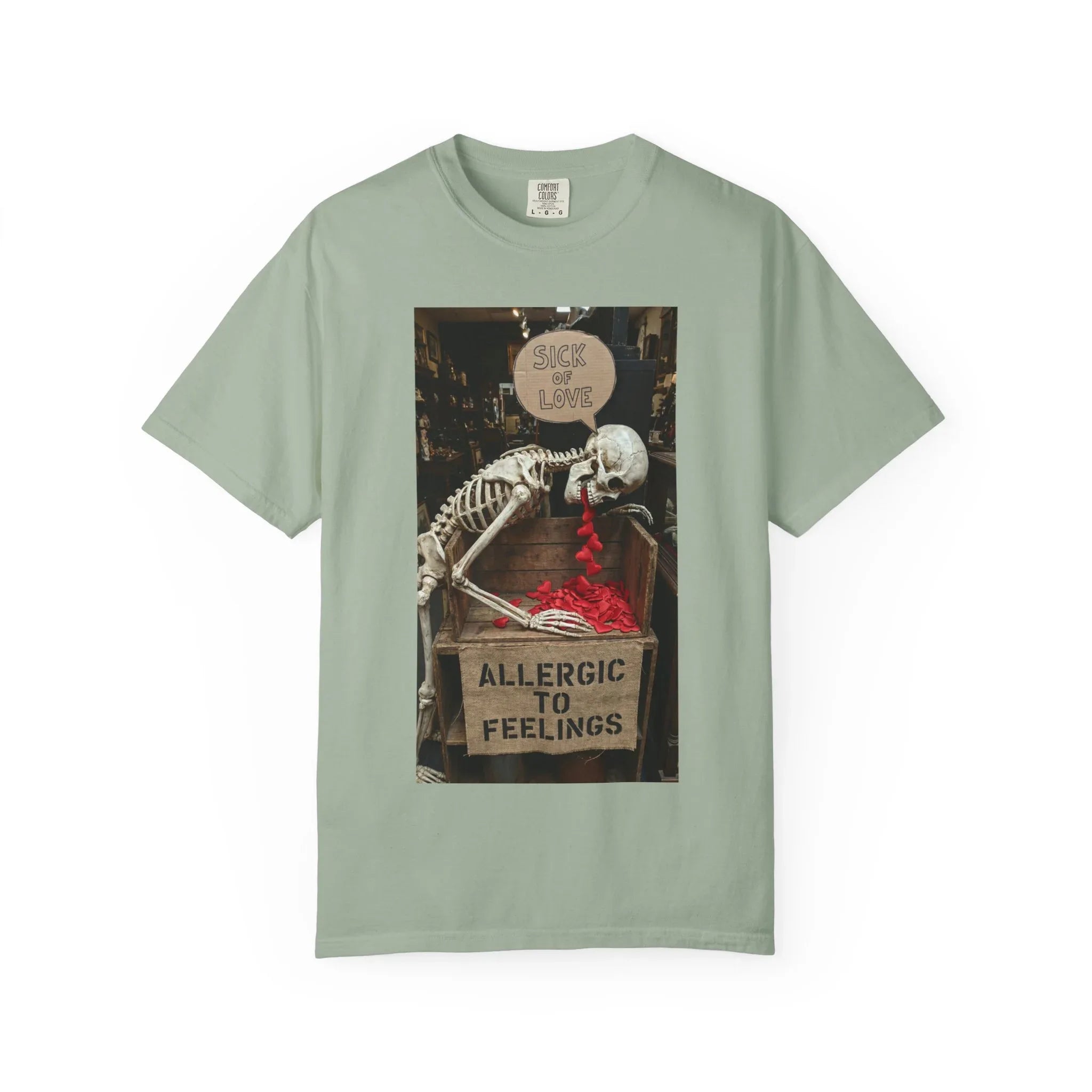 Any Century Now" Skeleton Graphic Tee - Sick of Love & Allergic To Feelings Edition Bay