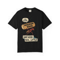 Funny Minimum Wage Shirt - Sarcastic Work Gift - "Living The Dream (Nightmare)" Ant Graphic Tee - Anti-Work Clothing - Retro Comic Style T-Shirt Black