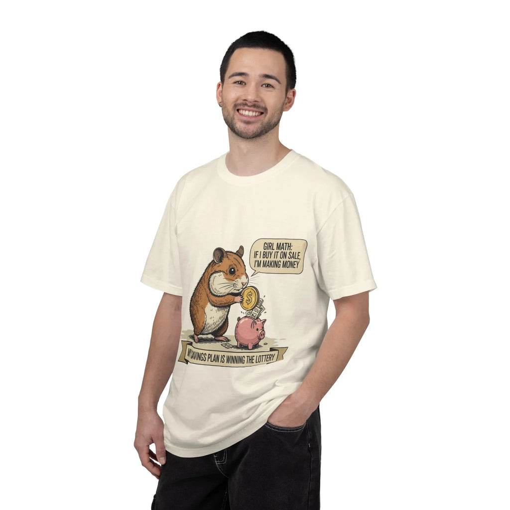 Funny Girl Math Shirt Hamster Saving Plan Tee Student Loan Otter Shirt Financially Stable Sloth Broke Life Gift Sarcastic Adulting Humor