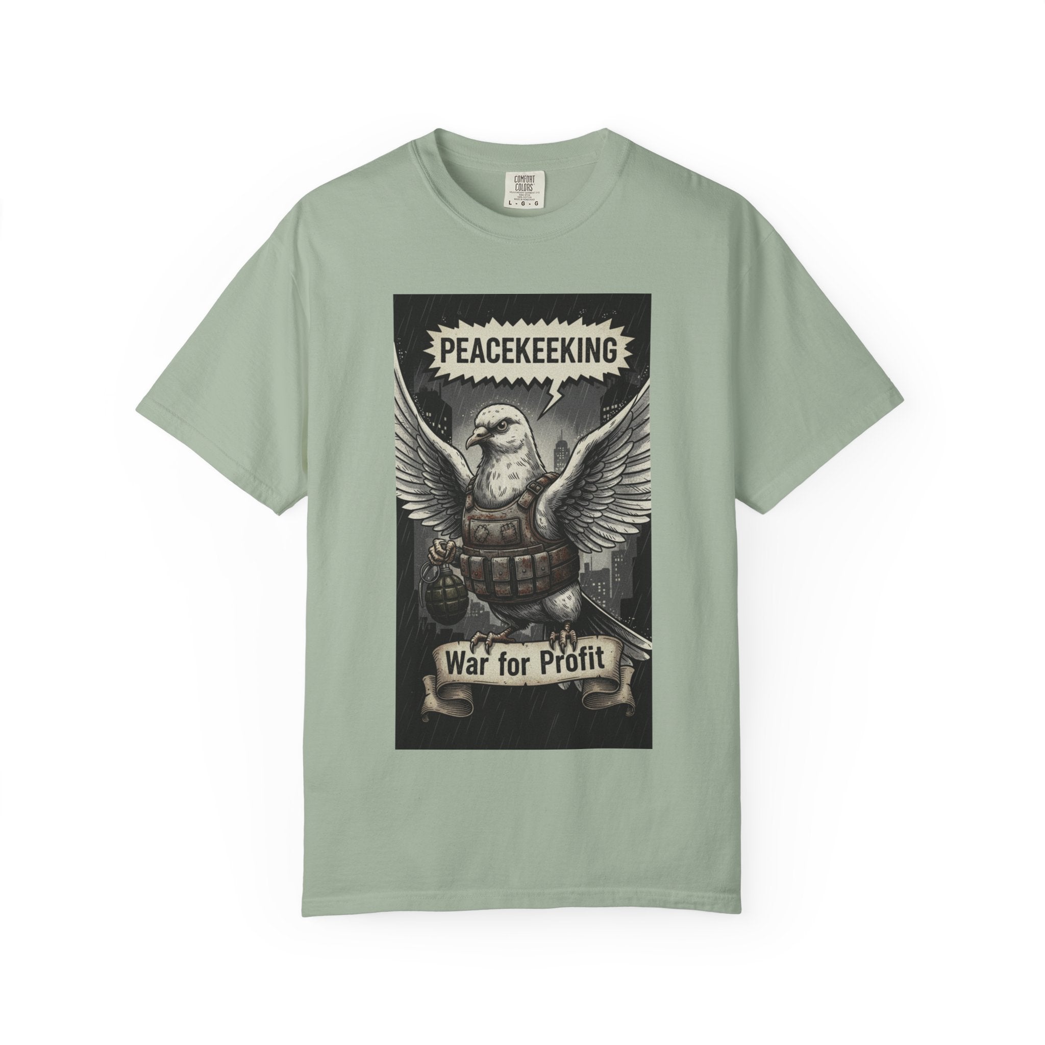 Vintage Satire Graphic Tee - Retro Political Comic Shirt - Media Manipulation & Anti-War Art - Sarcastic Social Commentary T-Shirt Bay