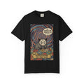 Funny Opossum Shirt - "The Horrors Are Persistent But So Am I" T-Shirt - Dissociating Daily Meme Tee - Retro Possum Art Weirdcore Graphic - Sarcastic Mental Health Apparel Black