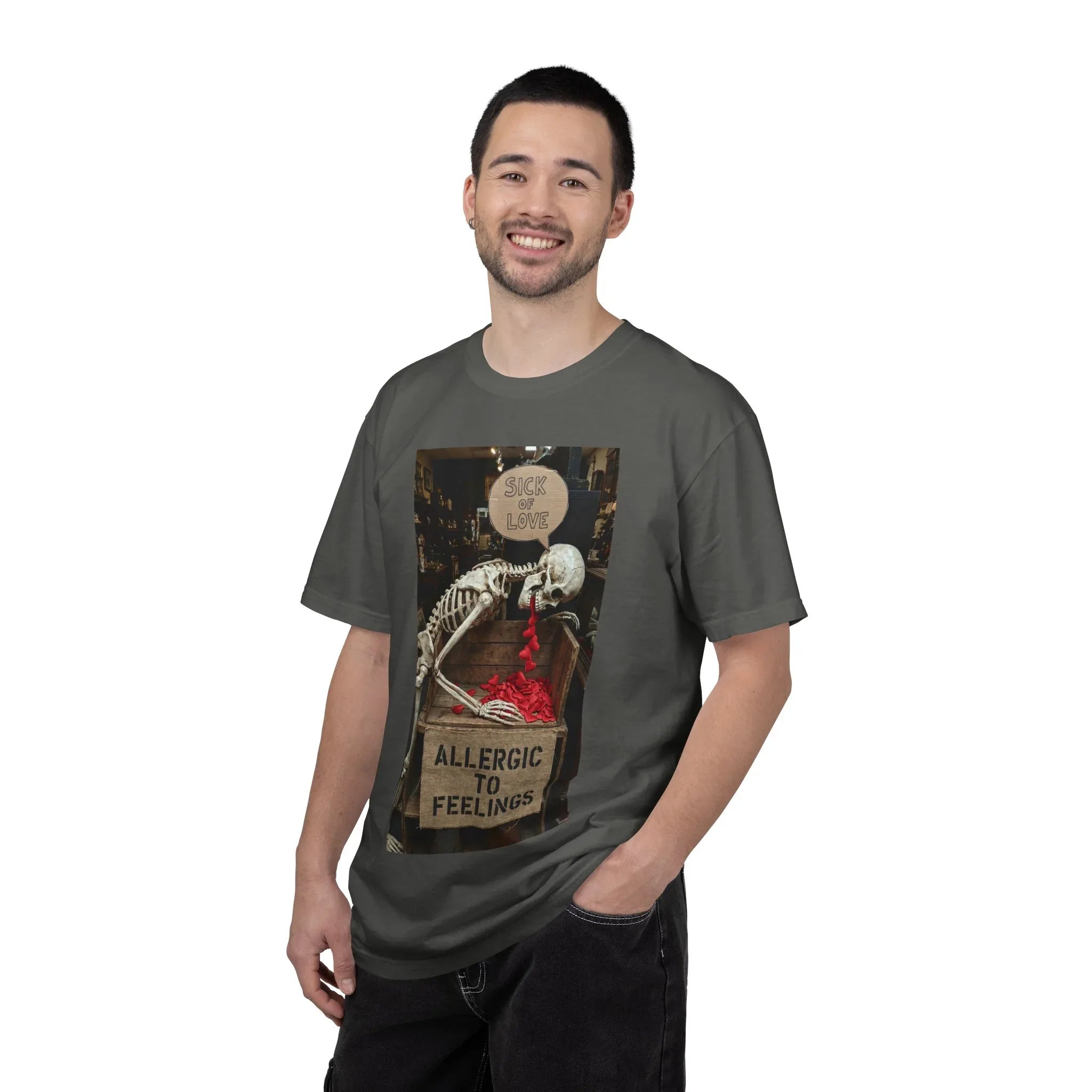 Any Century Now" Skeleton Graphic Tee - Sick of Love & Allergic To Feelings Edition
