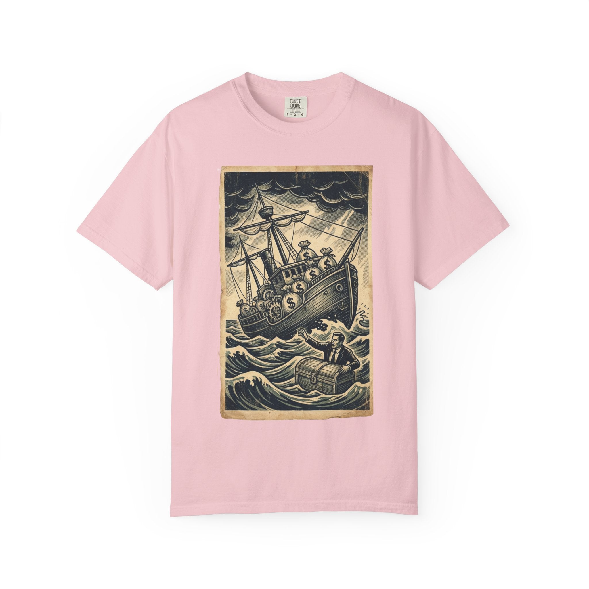 Vintage Dystopian Shirt, All Seeing Eye Surreal Art Tee, Retro Capitalism Graphic, Dark Academia Aesthetic, Gift for Philosophy Lovers, Oversized Unisex T-Shirt, Corporate Satire Gear Blossom