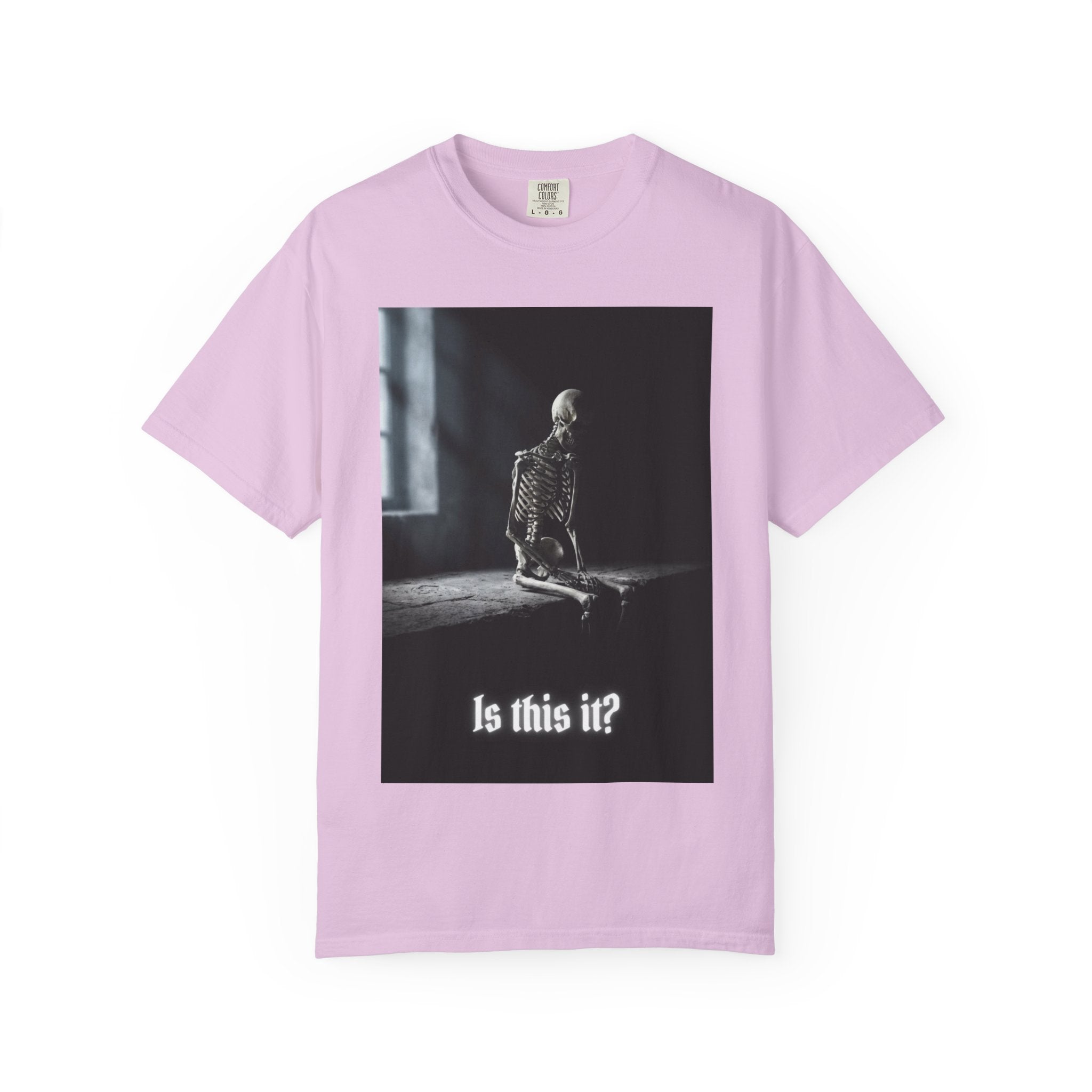 He'll Text Back Skeleton T-Shirt - Vintage Dark Humor Tee - Gothic Horror Graphic Shirt - Relatable Sarcastic Ghosting Gift - Retro Aesthetic Streetwear Orchid