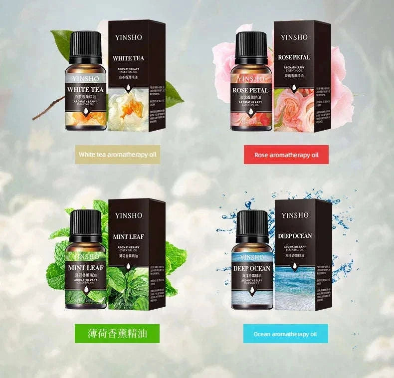 🌟 17 Flavors 10ml Essential Oils for Aroma Diffuser – Water-Soluble Natural Fragrance Oils for Home and AirHumidifier﻿