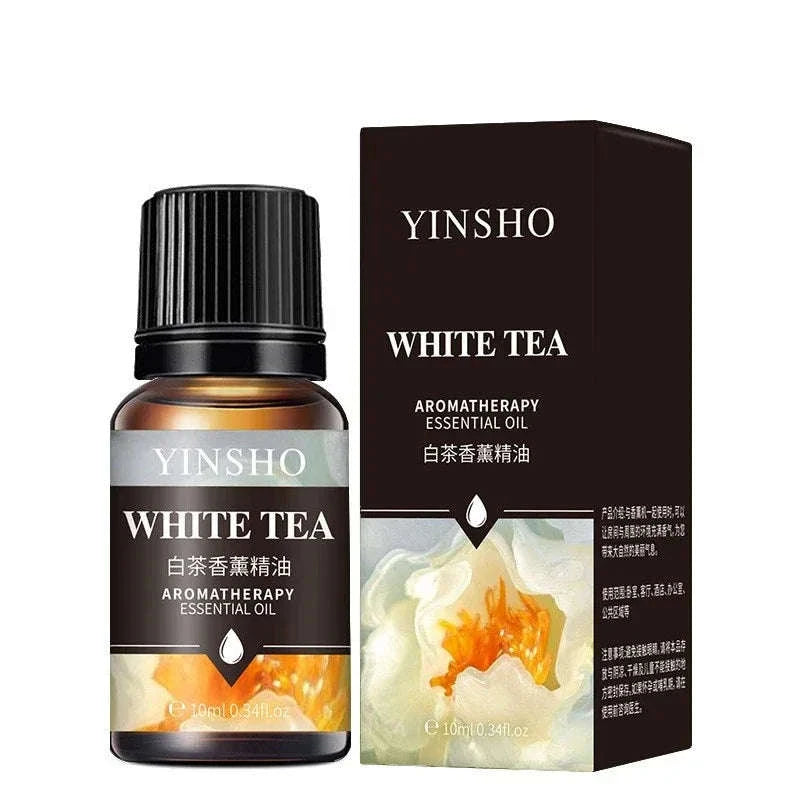 🌟 17 Flavors 10ml Essential Oils for Aroma Diffuser – Water-Soluble Natural Fragrance Oils for Home and AirHumidifier﻿ White Tea