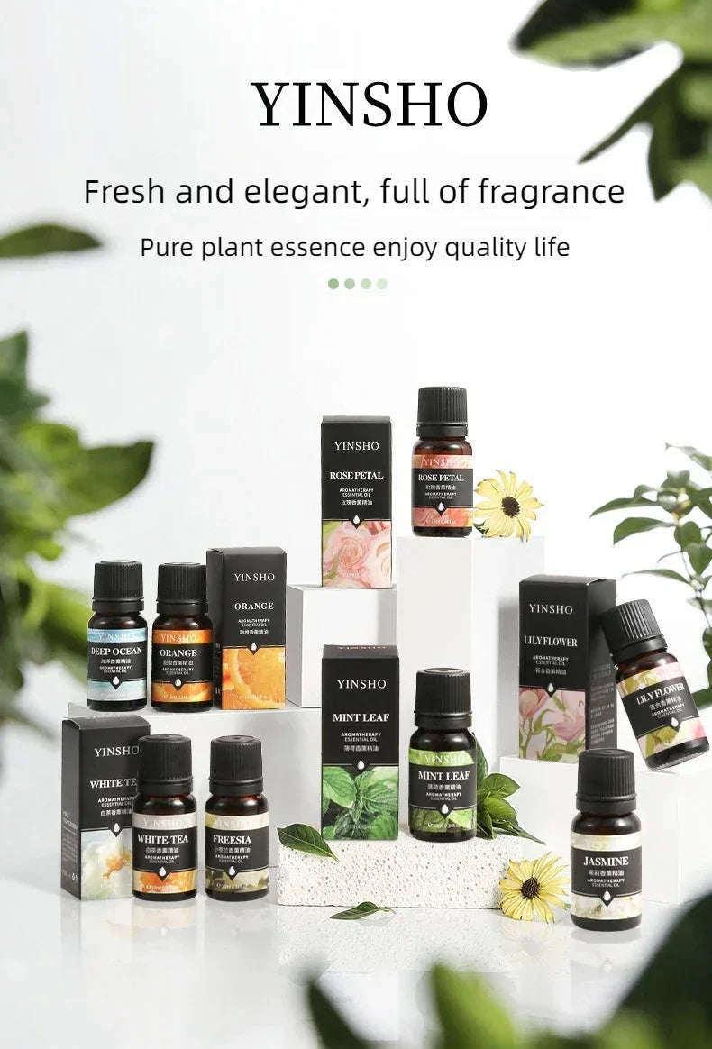 🌟 17 Flavors 10ml Essential Oils for Aroma Diffuser – Water-Soluble Natural Fragrance Oils for Home and AirHumidifier﻿