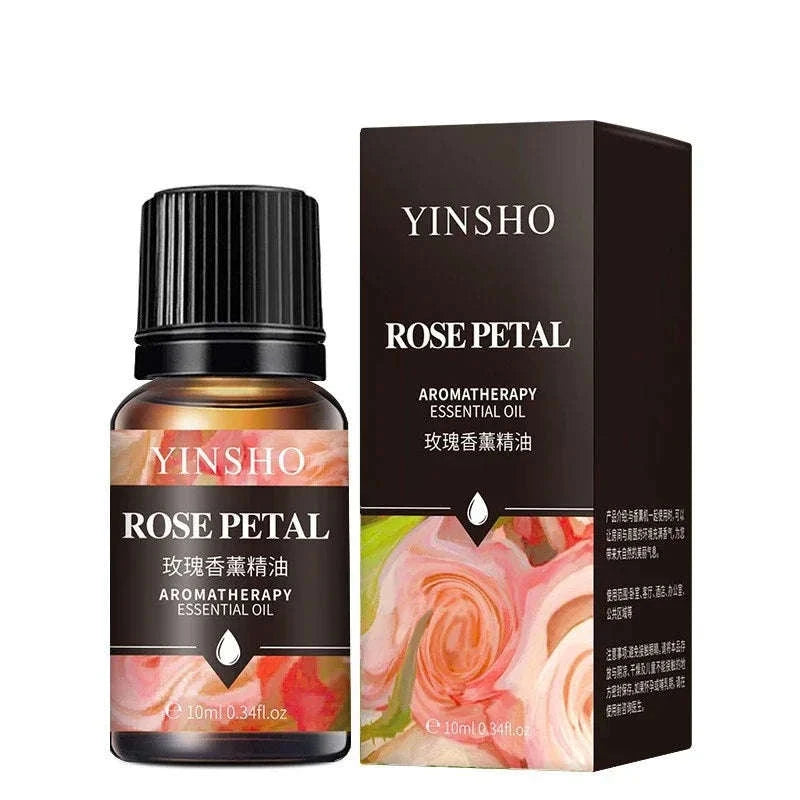 🌟 17 Flavors 10ml Essential Oils for Aroma Diffuser – Water-Soluble Natural Fragrance Oils for Home and AirHumidifier﻿ Rose