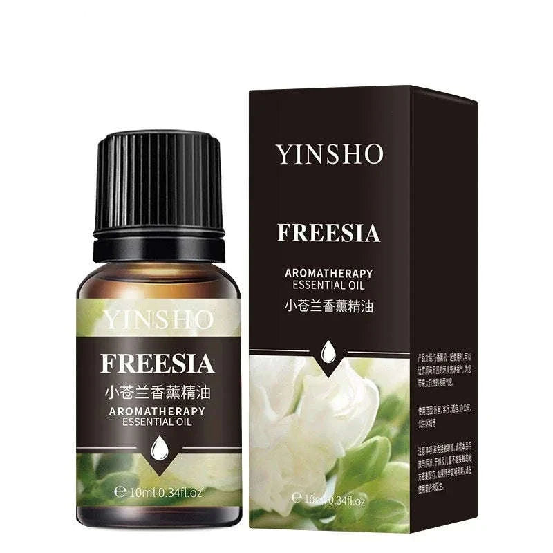 🌟 17 Flavors 10ml Essential Oils for Aroma Diffuser – Water-Soluble Natural Fragrance Oils for Home and AirHumidifier﻿ Freesia