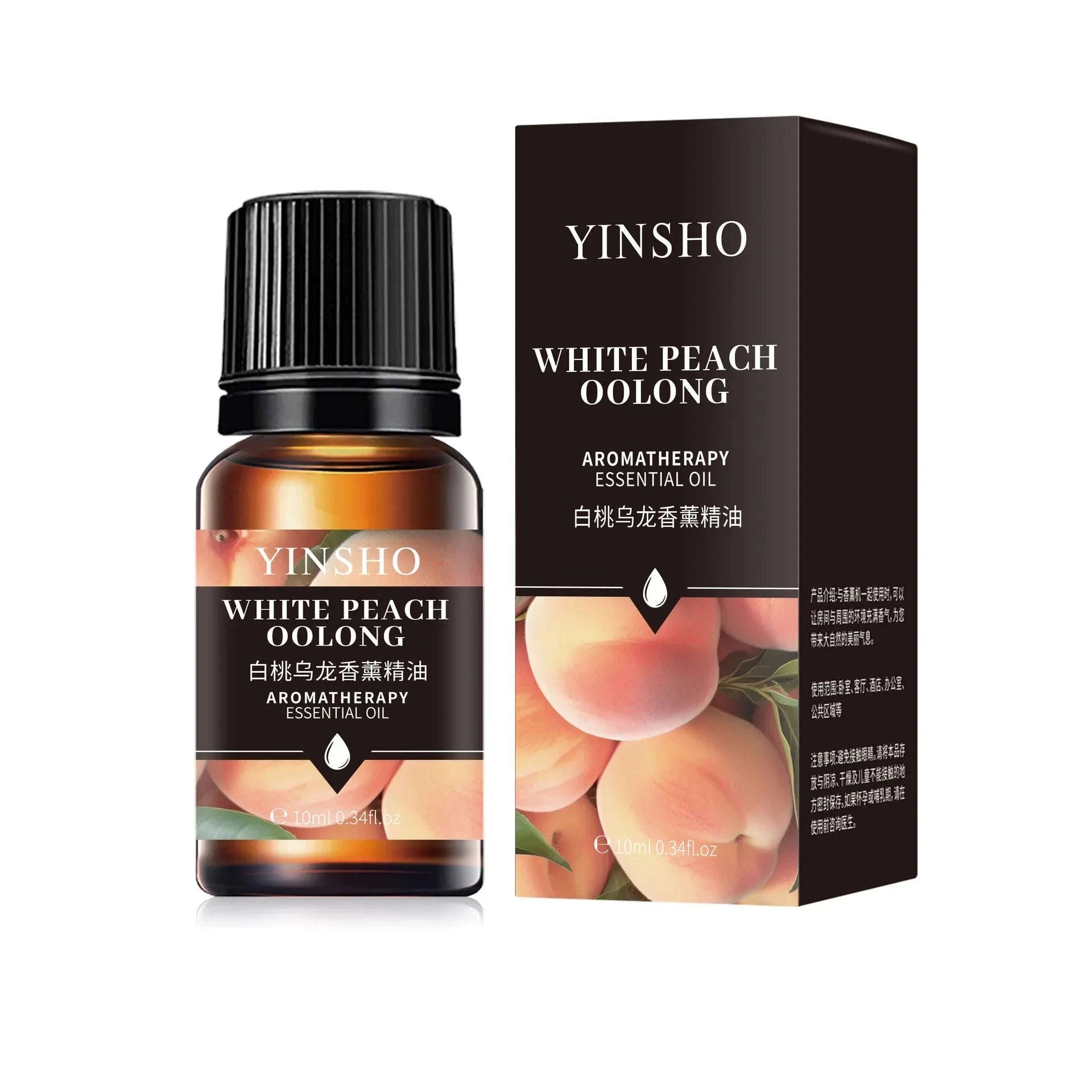 🌟 17 Flavors 10ml Essential Oils for Aroma Diffuser – Water-Soluble Natural Fragrance Oils for Home and AirHumidifier﻿ Peach