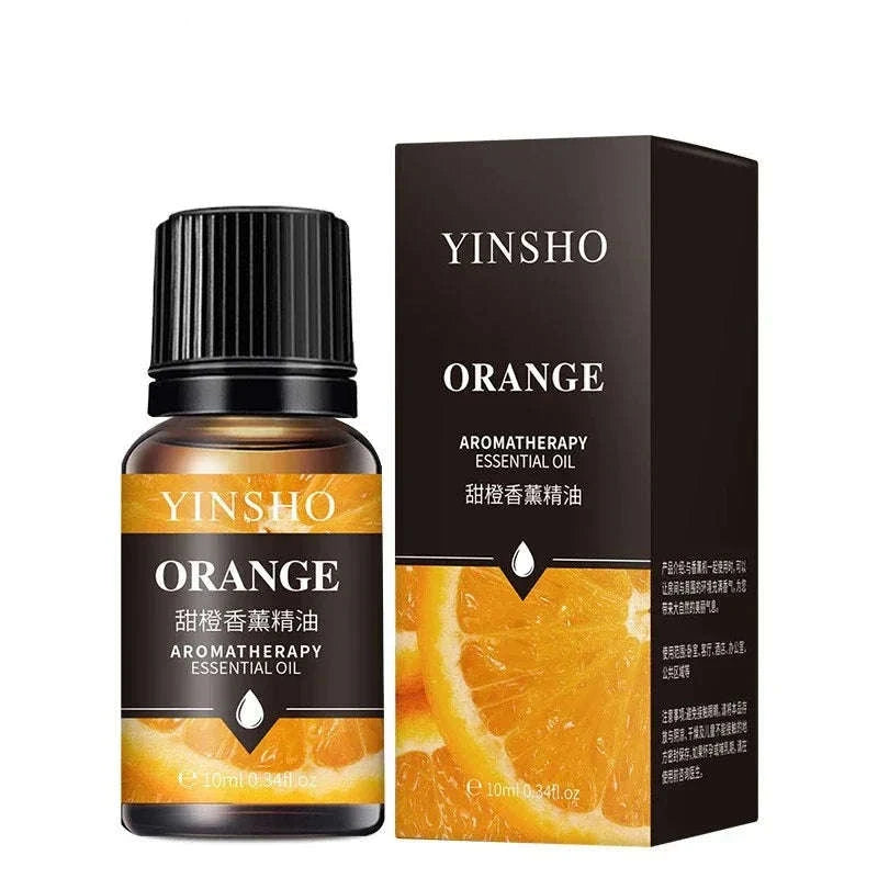 🌟 17 Flavors 10ml Essential Oils for Aroma Diffuser – Water-Soluble Natural Fragrance Oils for Home and AirHumidifier﻿ Orange