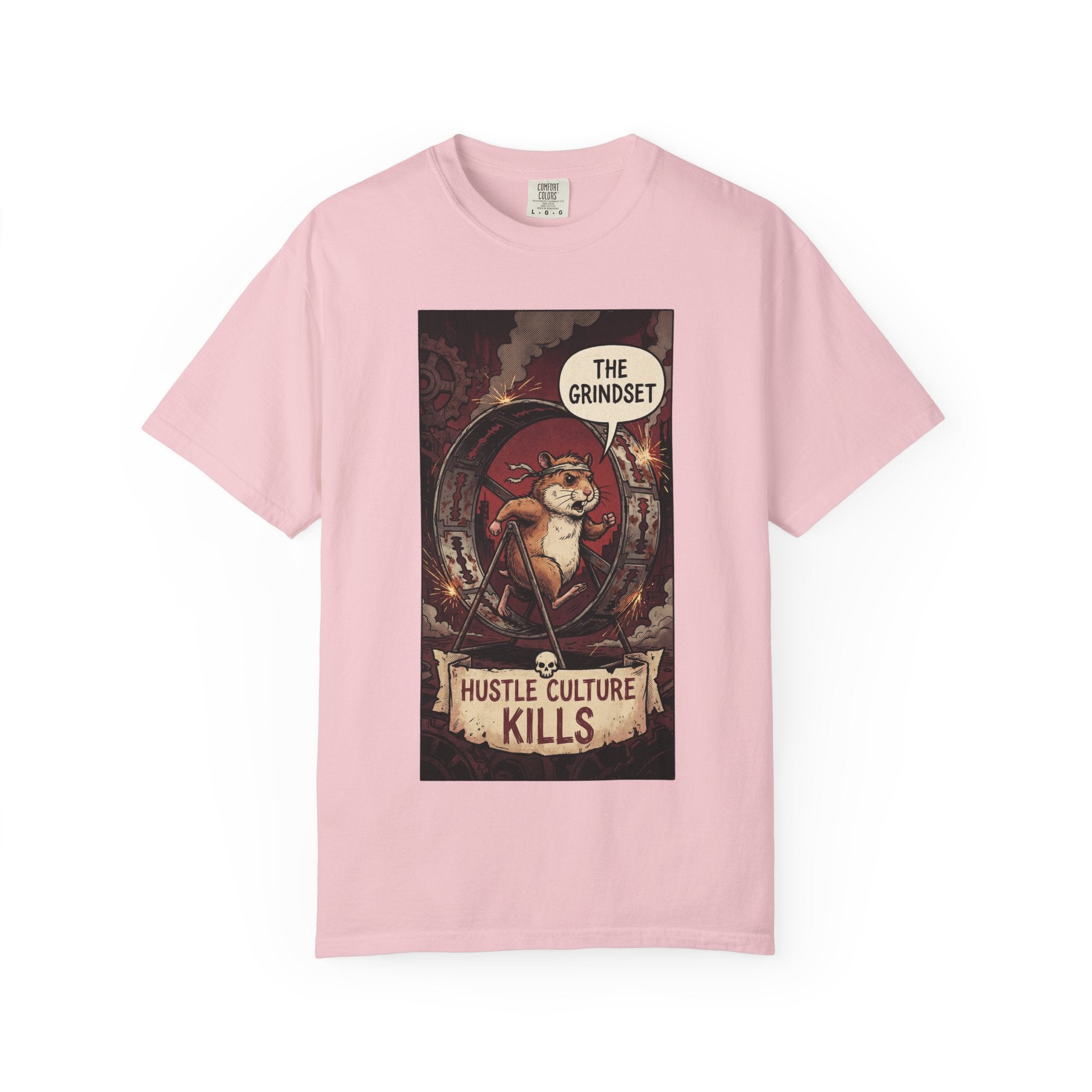 The Grindset Shirt - Hustle Culture Kills T-Shirt - Sarcastic Burnout Awareness Tee - Vintage Comic Graphic - Corporate Satire Gift Blossom