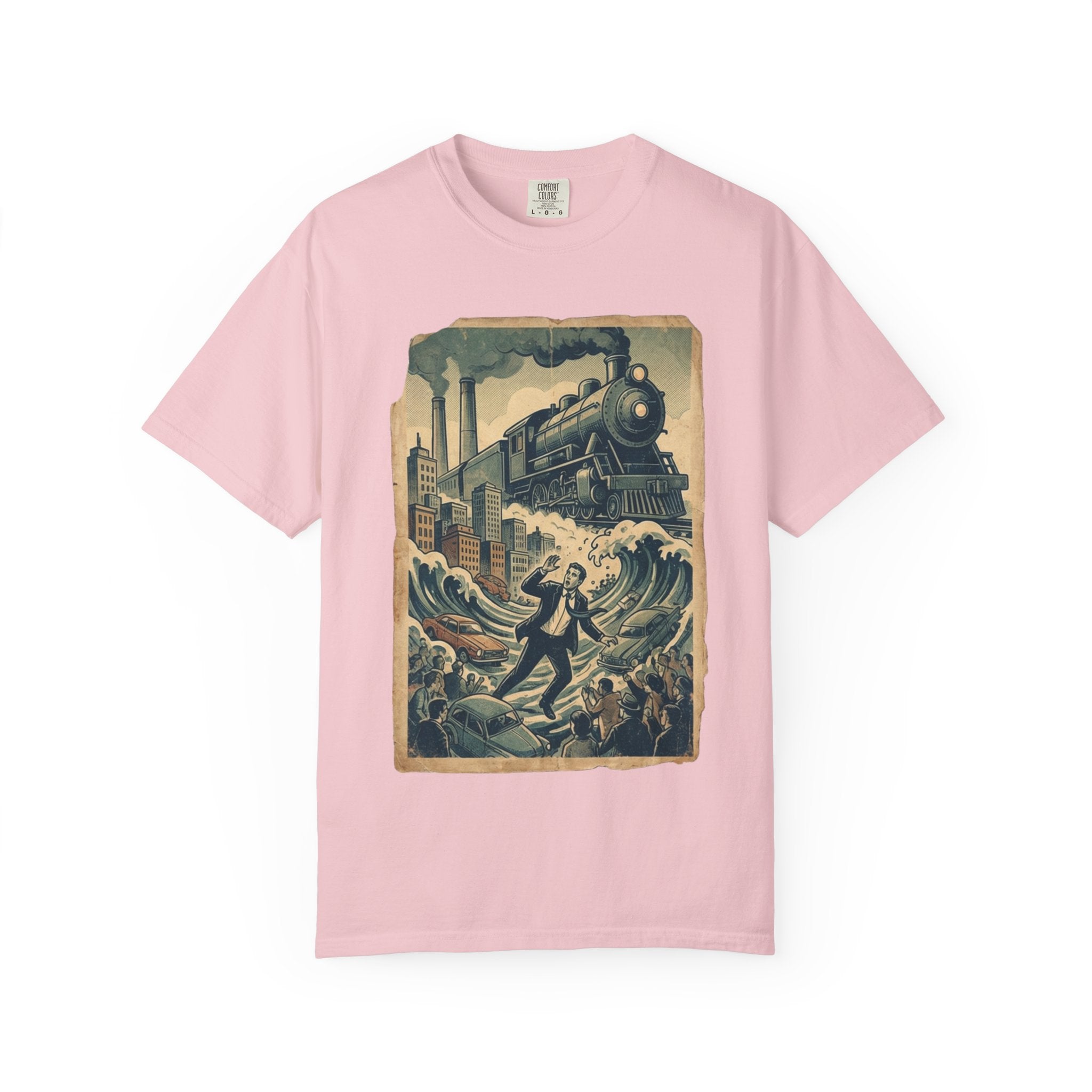 Vintage Dystopian Work Overload Shirt, Retro All-Seeing Eye Tee, Corporate Burnout Graphic, Dark Academia Aesthetic, Gift for Office Workers, Philosophy Satire Unisex T-Shirt Blossom