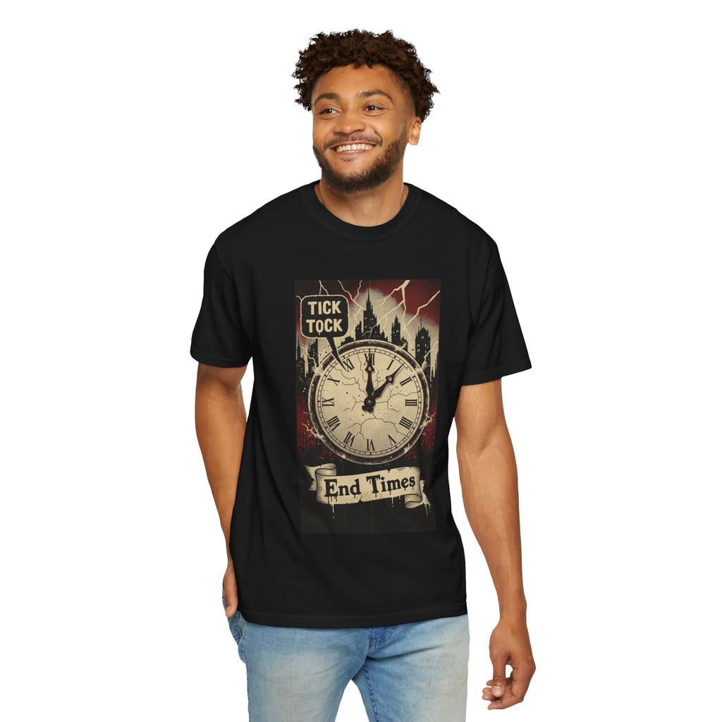 Doomsday Clock Shirt End Times Vintage Comic Tee Dark Aesthetic Grunge Top Apocalypse Graphic Retro Gothic Clothing Tick Tock Shirt
