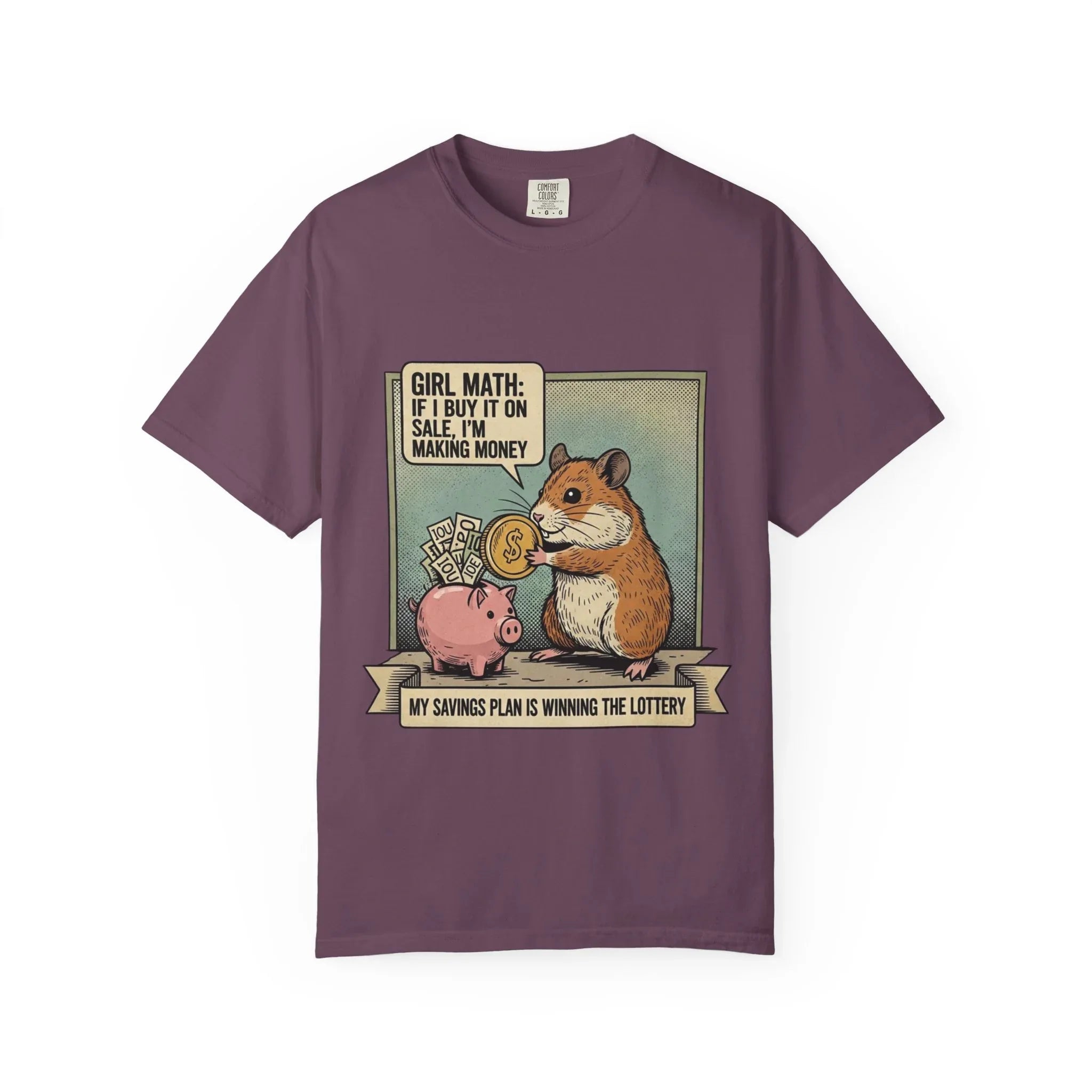 Funny Opossum "I Identify As Rich" Shirt - Sarcastic Inflation Arch-Nemesis Tee - Broke Life Screaming Opossum Graphic T-Shirt - Relatable Adulting Humor Gift - Vintage Dark Humor Streetwear Berry M