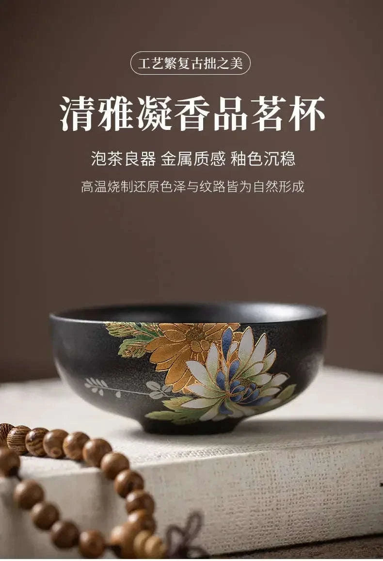 🍵 180ml Japanese-Style Ceramic Master Mug – Simple, Elegant Jilan Tea Bowl for Everyday Use | Free Shipping