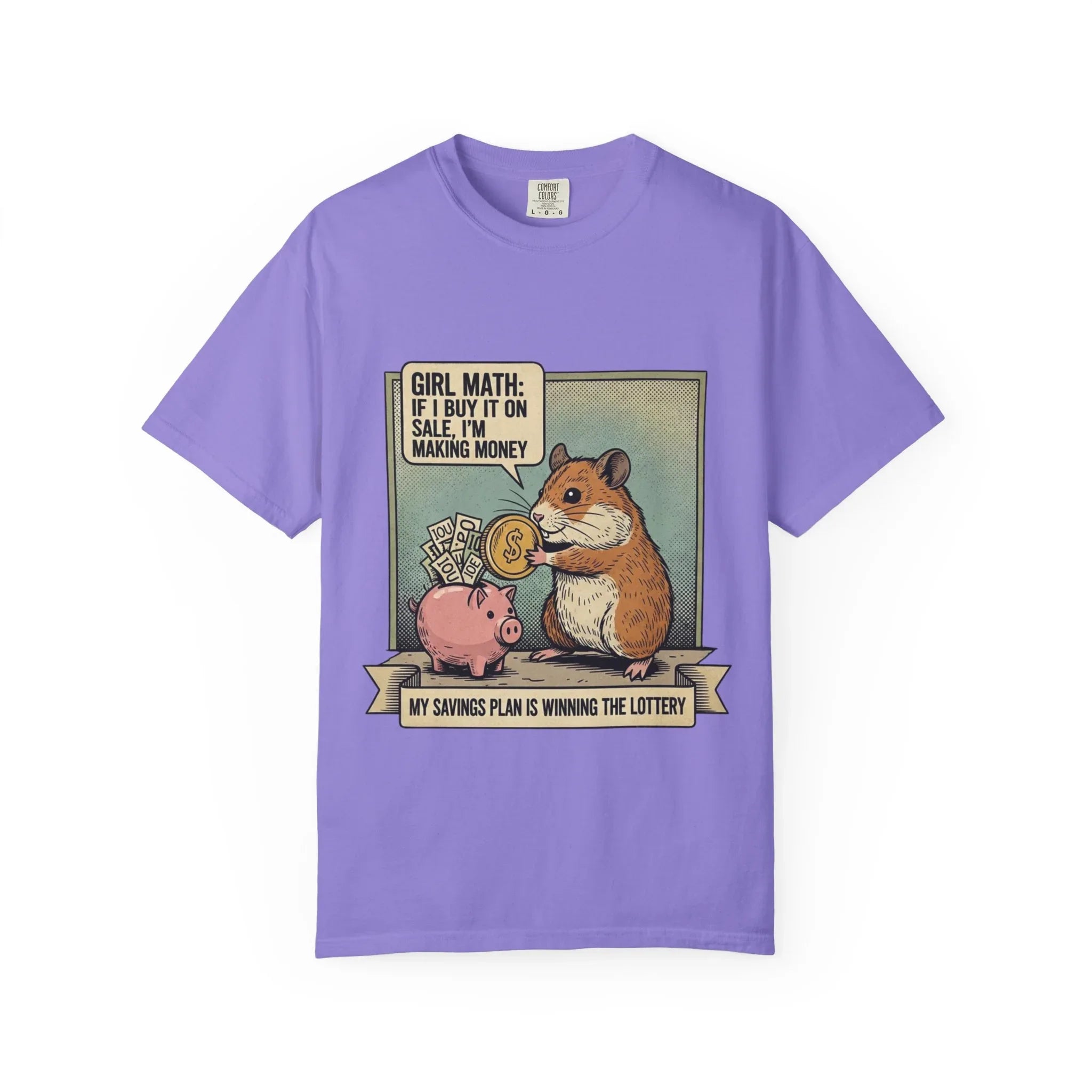 Funny Opossum Shirt I Identify As Rich Tee Inflation Arch-Nemesis Broke Life Gift Screaming Opossum Sarcastic Adulting Currently Accepting Violet