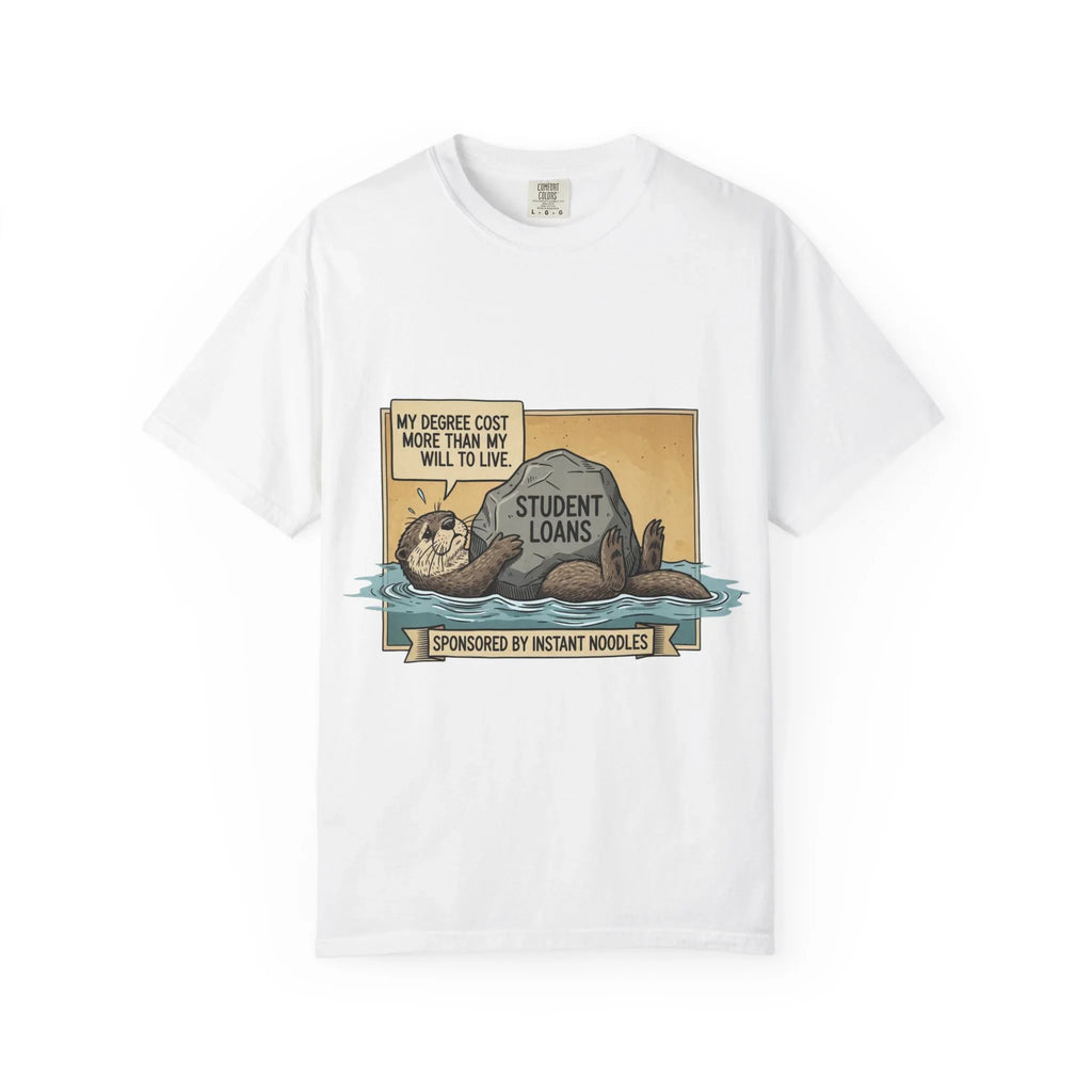 Funny Girl Math Shirt Hamster Saving Plan Tee Student Loan Otter Shirt Financially Stable Sloth Broke Life Gift Sarcastic Adulting Humor