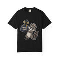 Trash King Raccoon Shirt, Funny Trash Panda Tee, Crown Trash Bag Graphic T-Shirt, Meme Streetwear Gift, Sarcastic Animal Humor Black