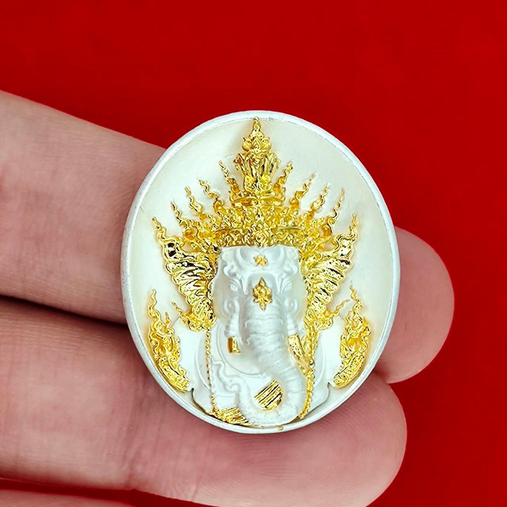 Invoke Prosperity, Success & Protection – Sacred Ganesh Amulet by Luang Por Srithep-Udon