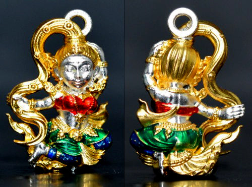 🪬Phra Mae Thorani Bronze Amulet – Blessed by Phra Ajahn Danupon, Wat Huai Haen (B.E. 2568), Compact 1.5 × 2.1 cm Earth Goddess Talisman