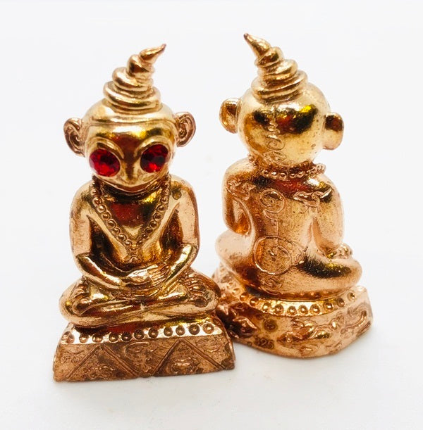 🕉️ Charming Phaya Ngang "Love & Wealth" Masterpiece: Sacred Thai Amulet by Lersi Somdej (Kruba Dech) – Authentic Sorcery from Lampang Cemetery Polished copper
