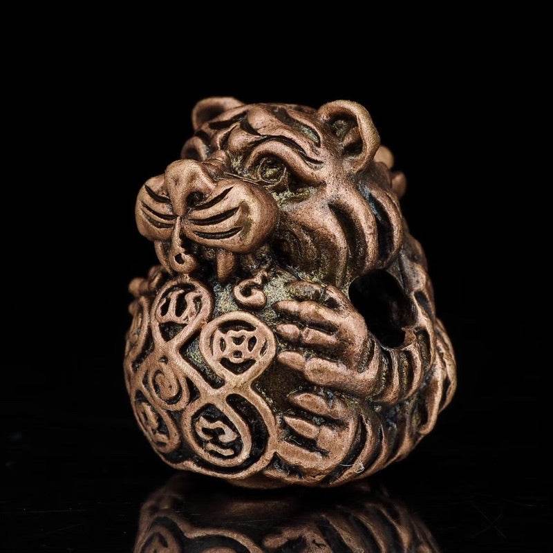 Sleeping Tiger Amulet – Seue Noi Gin Wealth &amp; Attraction Talisman | Consecrated by Kruba Tao, Wat Ban Lao, Chiang Mai 睡虎符 – 招财与吸引护身符 | 由清迈班捞寺克鲁巴陶大师加持 - Thai Blessing Co