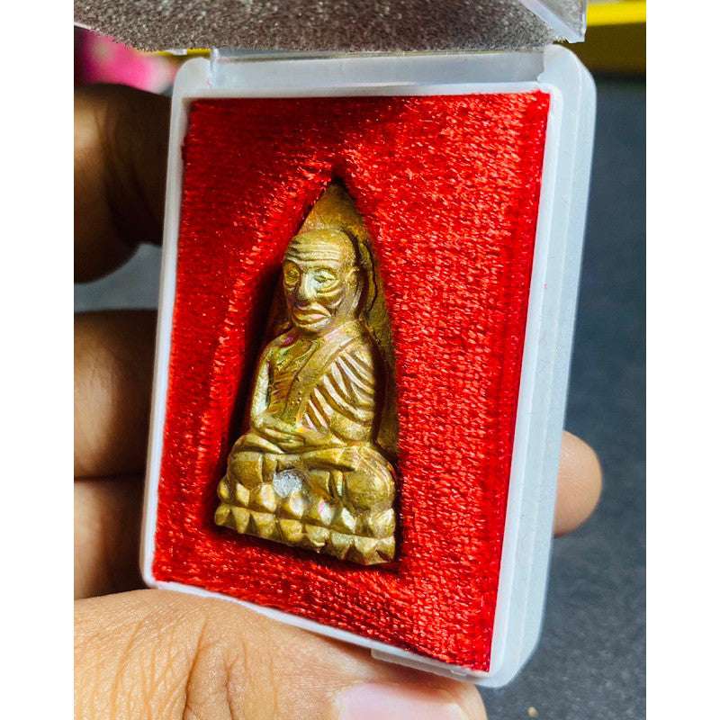 Authentic Luang Pu Thuat Amulet Charm - 1st Edition for Protection and Blessings