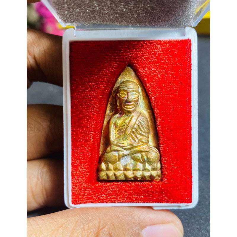 Authentic Luang Pu Thuat Amulet Charm - 1st Edition for Protection and Blessings