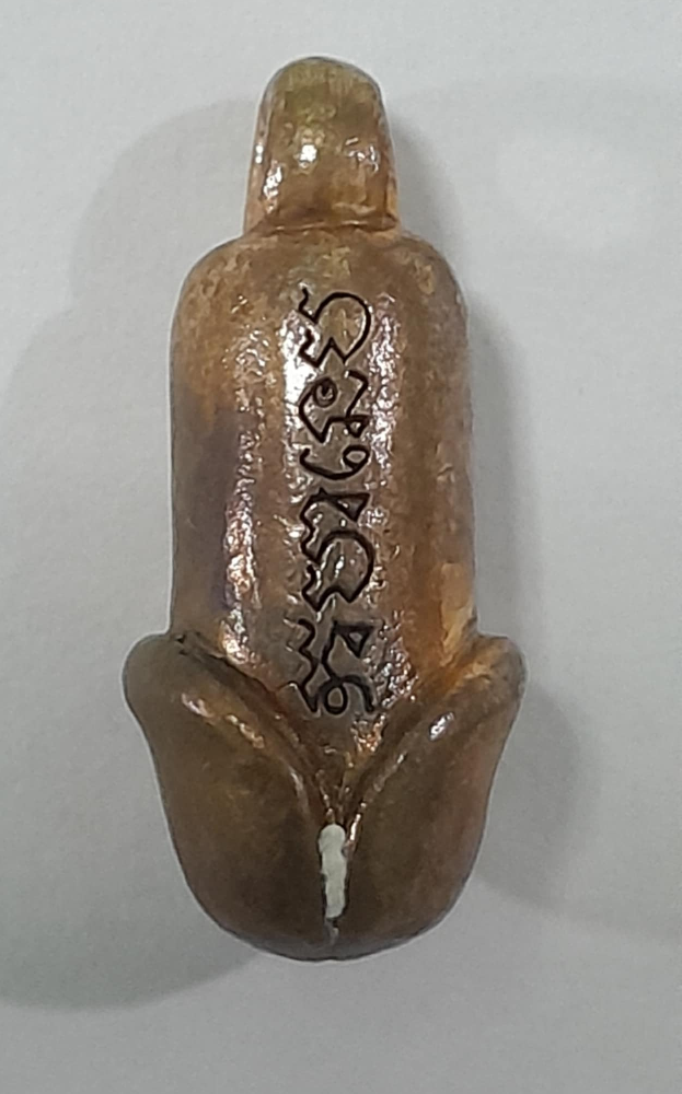 🔱 Sacred Pa Khun Palat Bin Bok Rak Yat Fun Amulet – Gold Wire Material with Enchanted Shark Tooth Powder By Luang Pho Nu, Wat Ampawanaram, Roi Et Province