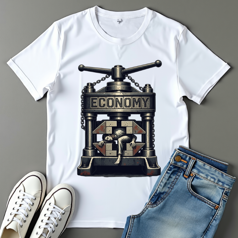 Vintage Dystopian Work Overload Shirt | Retro All-Seeing Eye Tee | Corporate Burnout Graphic | Dark Academia Aesthetic | Gift for Office Workers | Philosophy Satire Unisex T-Shirt