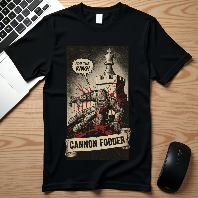 The System Is Rigged T-Shirt - Vintage Satirical Skull Graphic - Dark Humor Knight Chess Tee - Retro Propaganda Streetwear