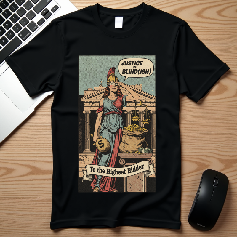 Vintage Satirical T-Shirt | Political Theater & System is Rigged Retro Tee | Sarcastic Dark Humor Shirt | Unisex Premium Cotton Graphic Tee