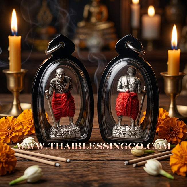 🏮 Sacred "Puu Thuat Thong" (The Golden Eternal Master) – Ngern Yuang Satin (Satin Mercury Silver) Edition: Phra Arjan Rorn Siri, Wat Phu Khao Thong (2024) – The Ultimate Tool for Celestial Wealth, Miraculous Protection, and Unstoppable Authority!