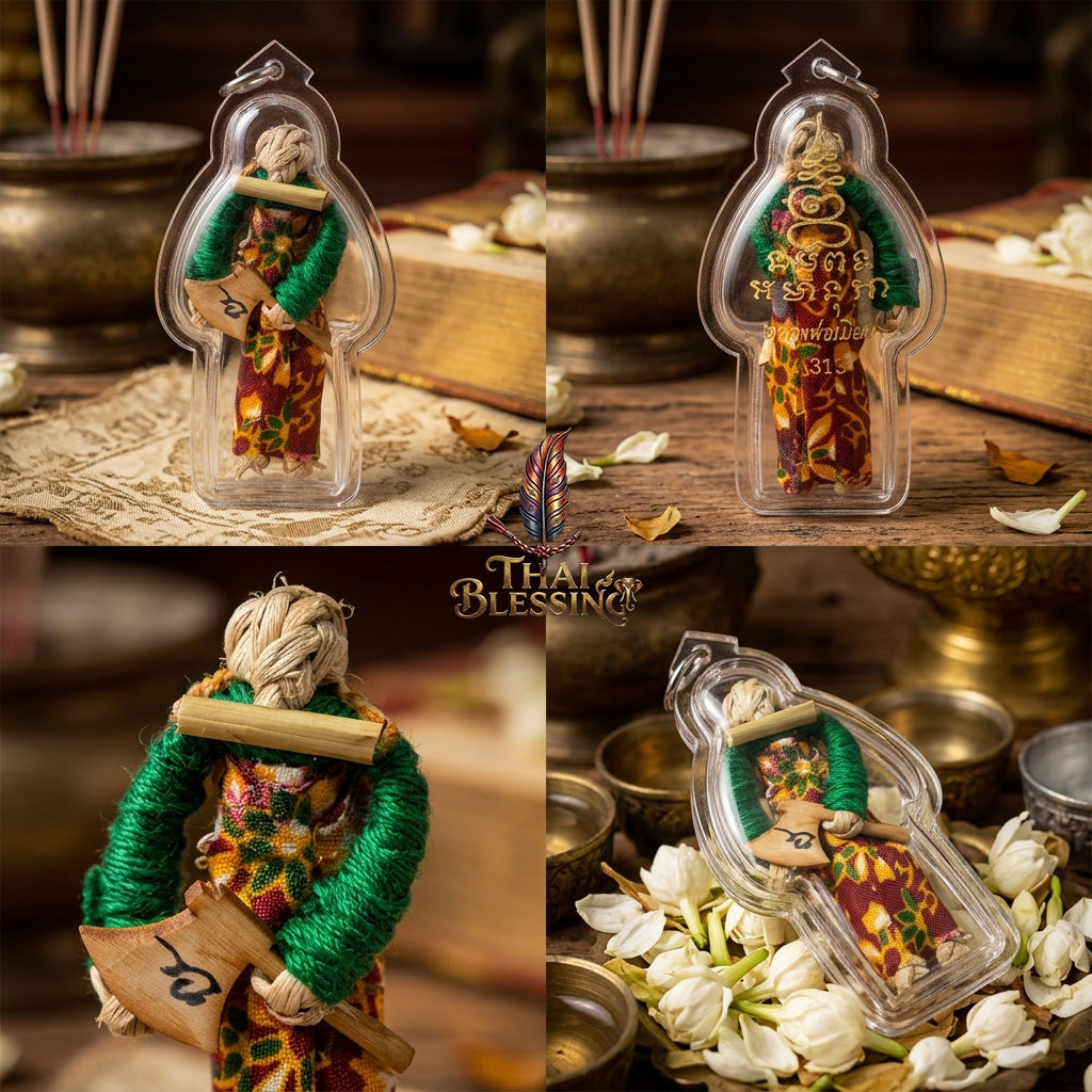 ⚔️ Hun Payont: The Axe-Wielding Conqueror (Khun Kwan Prab Pairee) – Luang Phor Mian, Buriram – The Ultimate Alchemical Engine for Absolute Protection, Wealth Dominance & Karma Reflection!