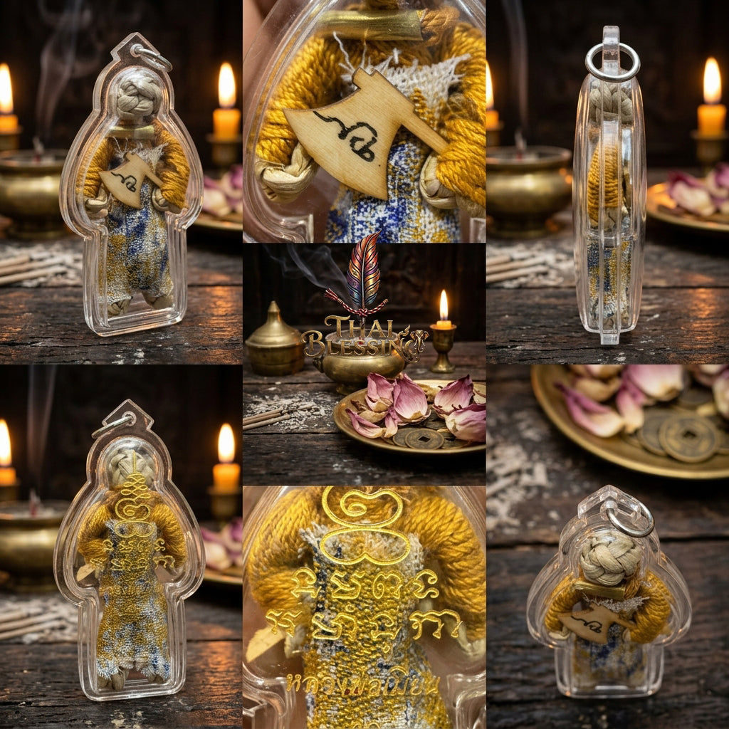 ⚔️ Hun Payont: The Axe-Wielding Conqueror (Khun Kwan Prab Pairee) – Luang Phor Mian, Buriram – The Ultimate Alchemical Engine for Absolute Protection, Wealth Dominance & Karma Reflection!