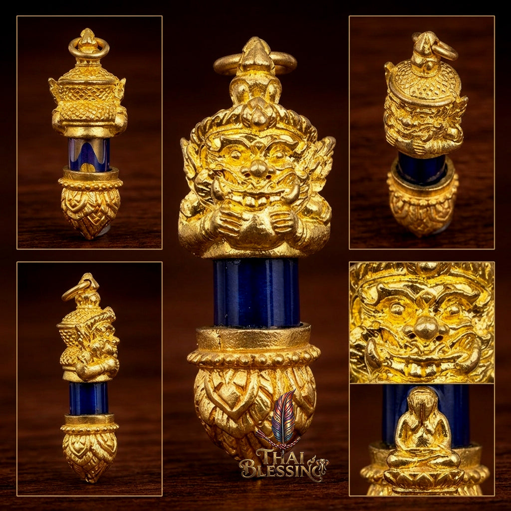 🌑 Takrut Rahu: The Celestial Devourer of Obstacles – Phra Ajarn Wallop & Luang Pu Maha Sila (2566) – The Supreme Alchemical Engine for Fate Reversal and Financial Dominance