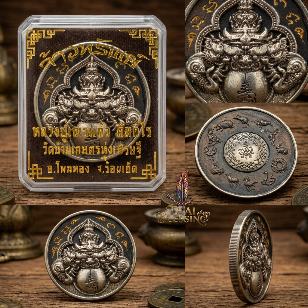 🌑 Phaya Rahu Chao Sap: The Sovereign Lord of Infinite Wealth – Luang Pu Nen Kaew – Wat Ban Kaset Thung Setthi (2560) – The Ultimate Alchemical Engine for Turning Fate into Fortune!