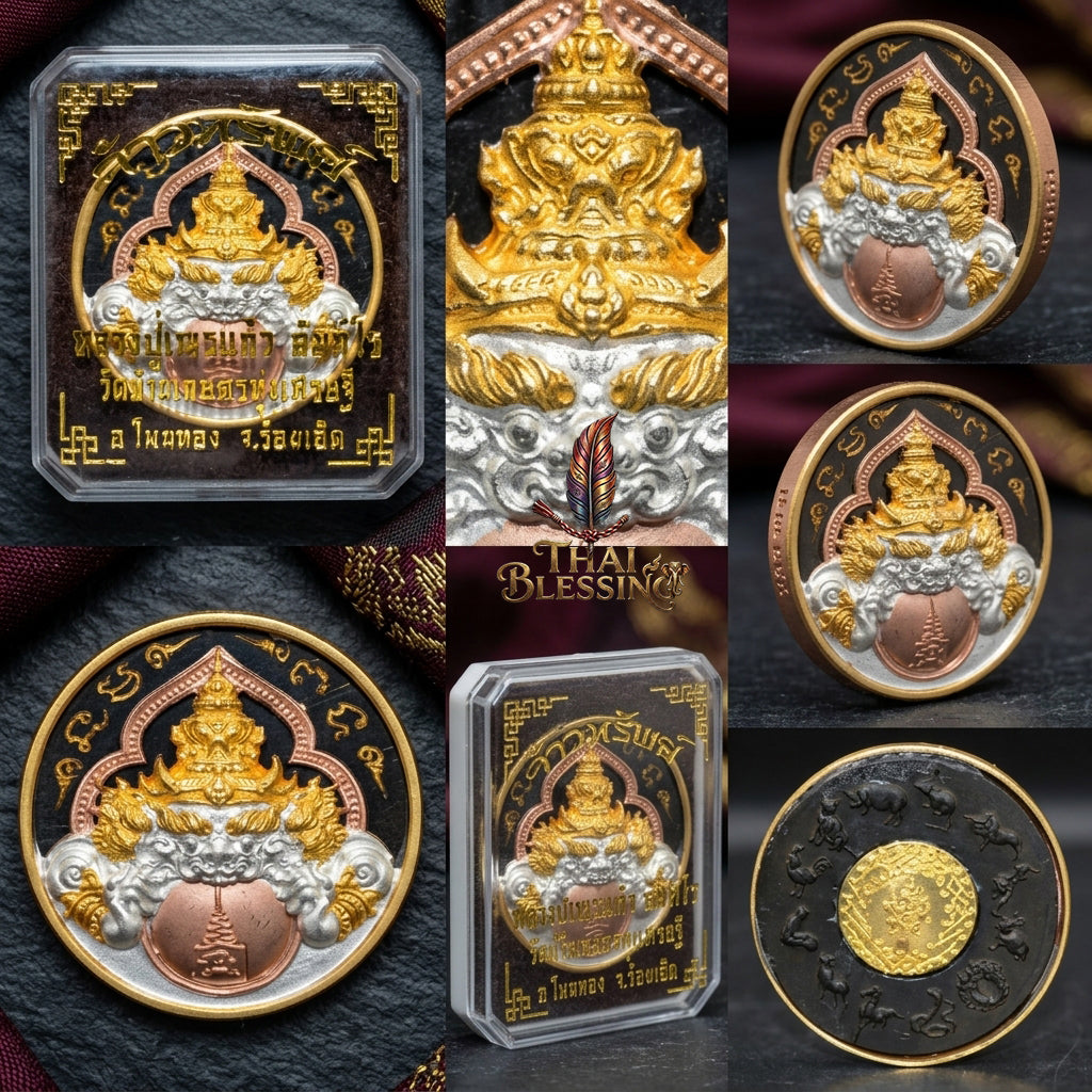 🌑 Phaya Rahu Chao Sap: The Sovereign Lord of Infinite Wealth – Luang Pu Nen Kaew – Wat Ban Kaset Thung Setthi (2560) – The Ultimate Alchemical Engine for Turning Fate into Fortune!