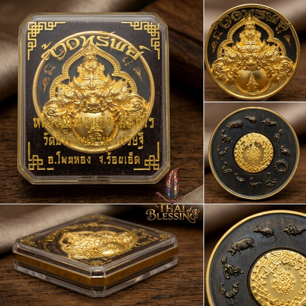 🌑 Phaya Rahu Chao Sap: The Sovereign Lord of Infinite Wealth – Luang Pu Nen Kaew – Wat Ban Kaset Thung Setthi (2560) – The Ultimate Alchemical Engine for Turning Fate into Fortune!