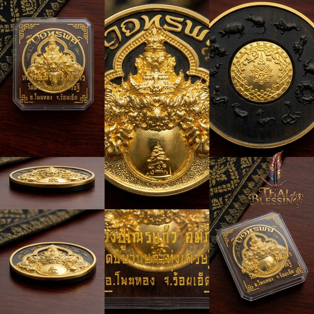 🌑 Phaya Rahu Chao Sap: The Sovereign Lord of Infinite Wealth – Luang Pu Nen Kaew – Wat Ban Kaset Thung Setthi (2560) – The Ultimate Alchemical Engine for Turning Fate into Fortune!