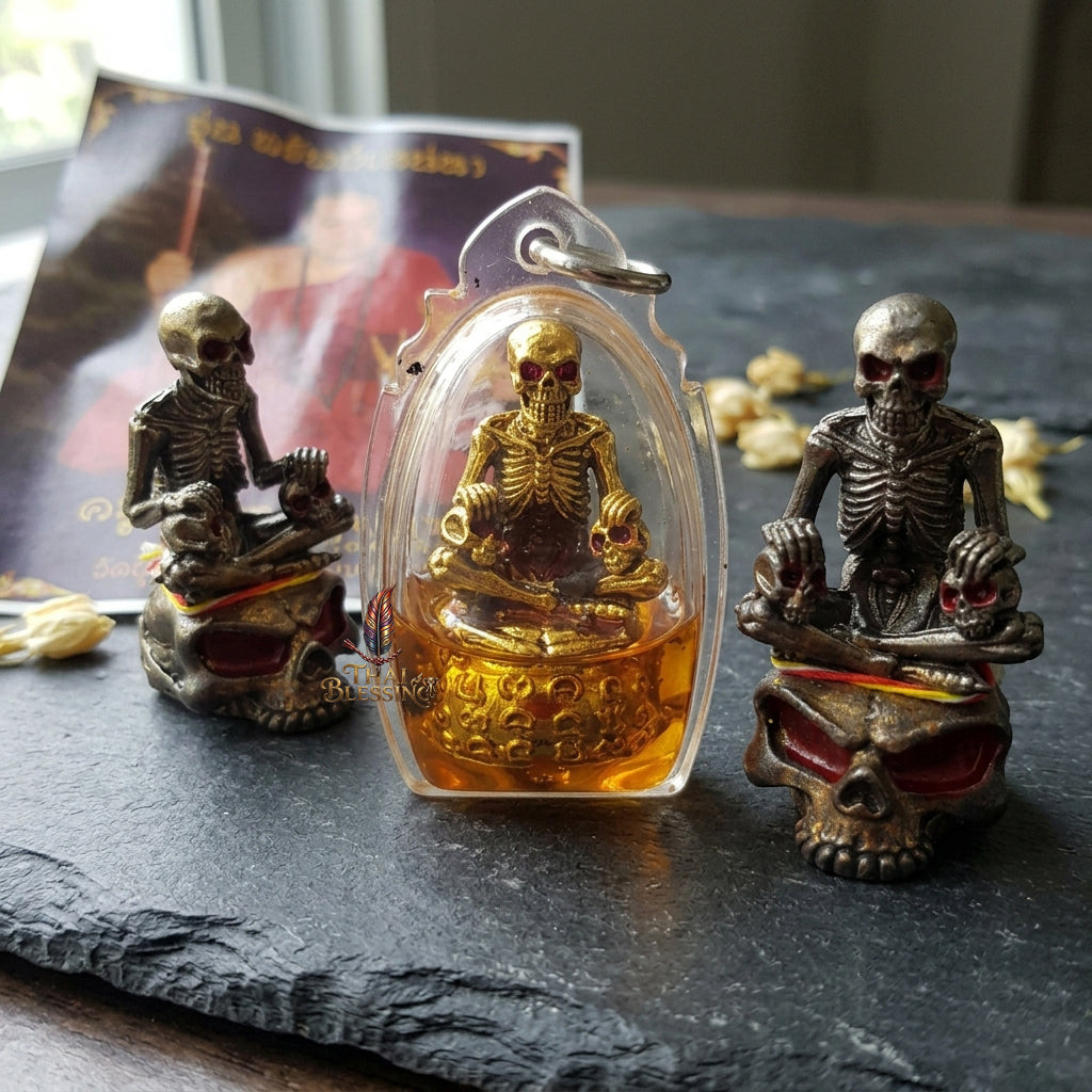 🎲 Phrai Nai Bia in Powerful Oil The Sovereign Master of Windfalls & Wealth – Kruba Porn – Wat Pu Hor (2559) – The Ultimate Alchemical Engine for Financial Dominance & High-Stakes Victory!