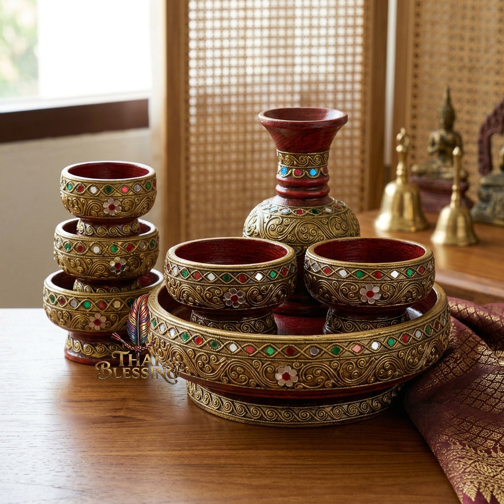 🔱 Handcrafted Traditional Borderless Smooth Wooden Tray Series The Ultimate Low-Profile Balanced Base for Deities, Sacred Artifacts & Professional Staging!