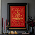 ✨👑 Sacred Lanna Khun Phaen Yantra Cloth - Phraya Khao Kham White Seduction Scroll 2024, Phra Arjan Anuphong Wat Uthai Tharam, Premium Magnetic Attraction Prosperity Wall Art แดง