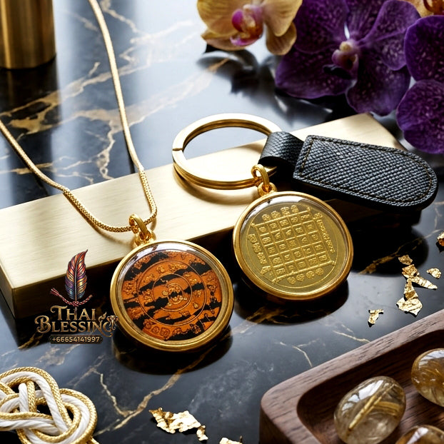 ✨👑🌌 Sacred Celestial Zodiac Alignment Coin - Luang Phor Wan 2019 Maha Choke Wealth Edition, Premium Alpaca National Tricolor Motif with Red Botanical Infusion, Ultimate Executive Destiny Realignment & Capital Accumulation Matrix