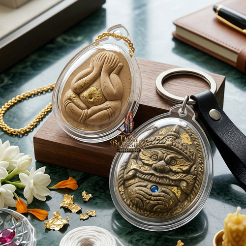 ✨ Authentic Phra Pit Ta Back-to-Rahu – Sacred Brown Herb-Infused Edition, Luang Pu Key, Wat Si Lamyong 2014 “Song Nam” Edition – Rare Spiritual Heritage for Wealth & Protection