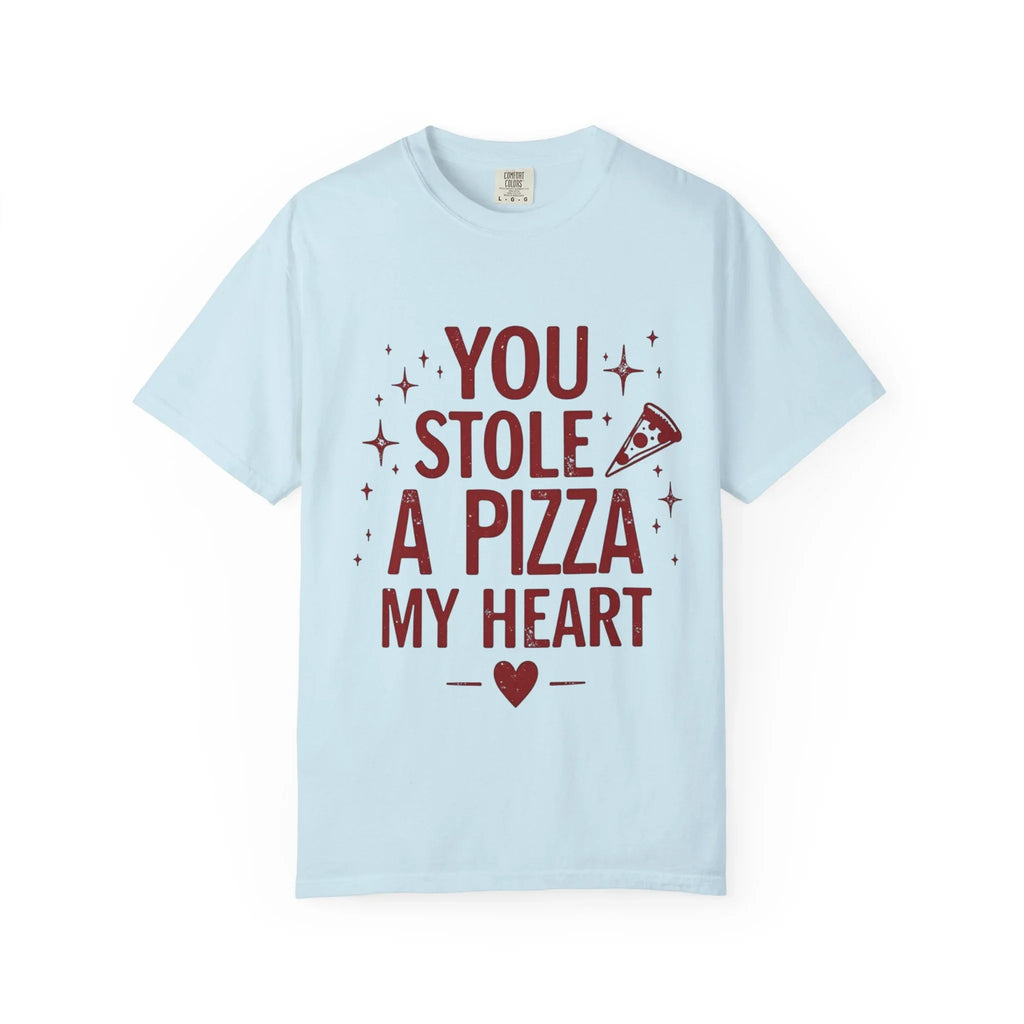 You Stole a Pizza My Heart Shirt, Pizza Love Pun Tee, Cute Typography T-Shirt, Funny Foodie Valentine Gift, Couples Date Night Outfit