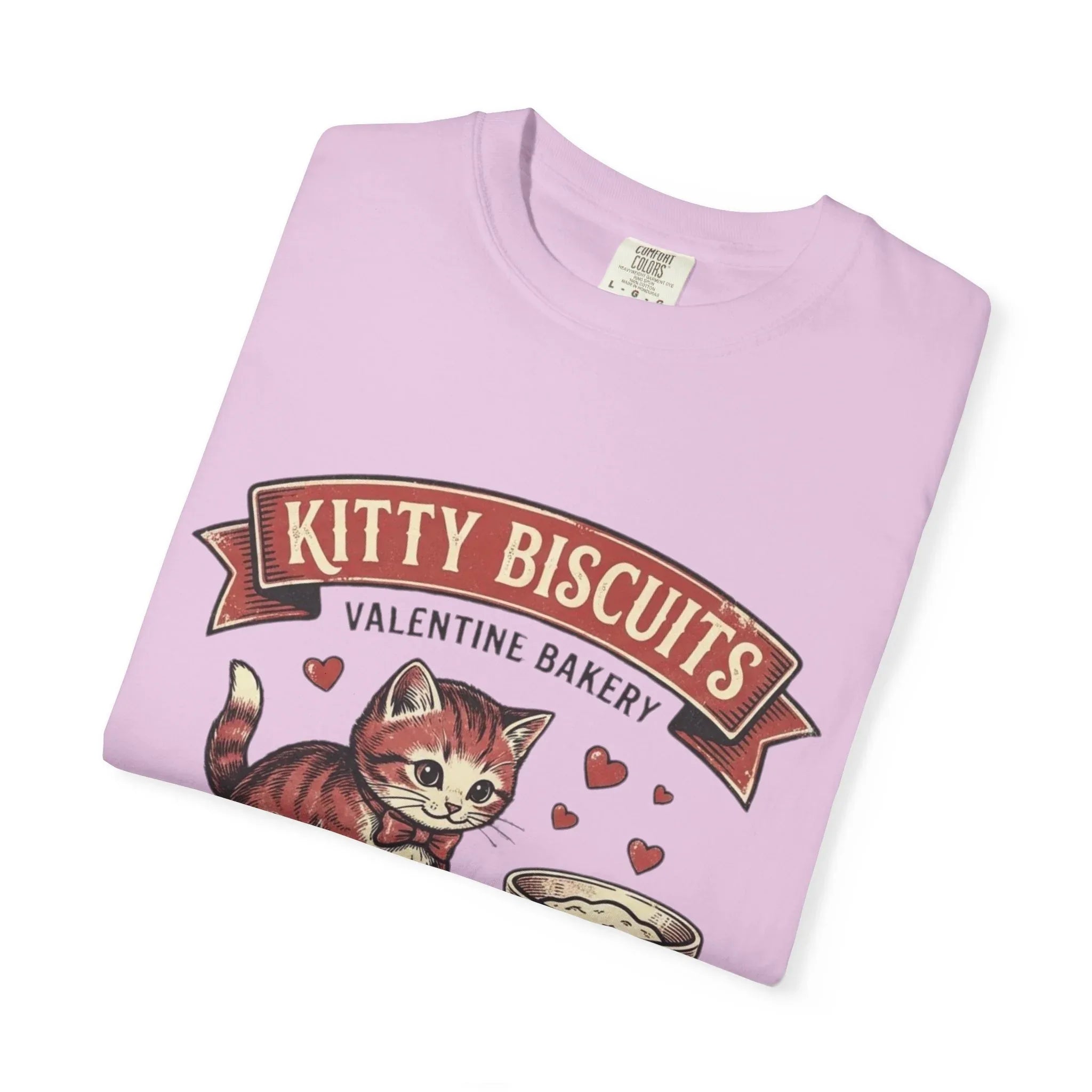 Kitty Biscuits T-Shirt | Valentine Bakery Cat We Knead You Graphic Tee