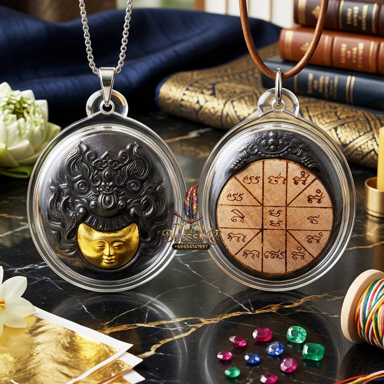 ✨ Authentic Phra Rahu Amulet – Exquisite Bronze Edition, Khru Ba Thanchai, Wat Sanklang 2019 – The Master of Swift Fortune