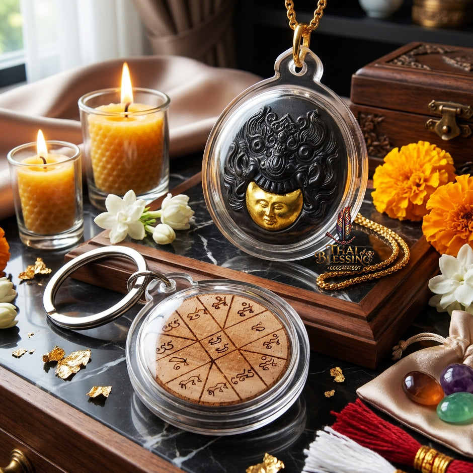 ✨ Authentic Phra Rahu Amulet – Exquisite Bronze Edition, Khru Ba Thanchai, Wat Sanklang 2019 – The Master of Swift Fortune
